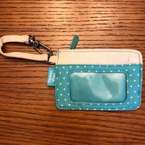 Light Blue Polka Dot Small Wallet
